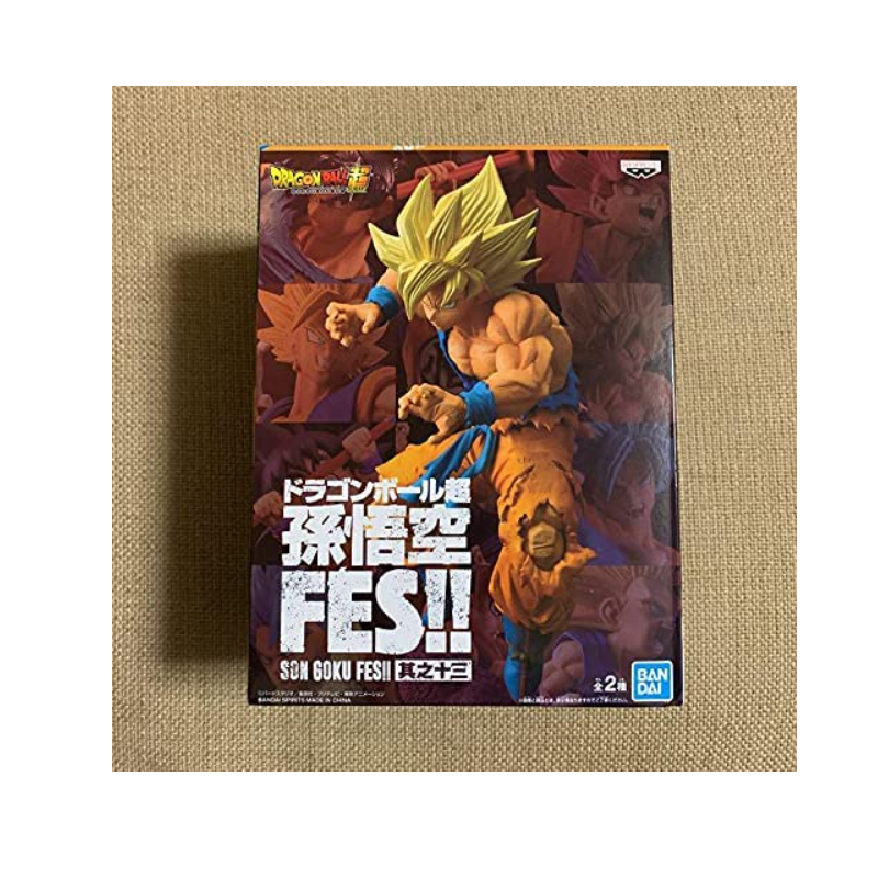 BANPRESTO DB Super Son Goku FES !! SONO13 Super Saiyan Son Goku PVC Figure 20cm